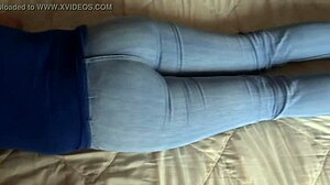 my wife shows off her big ass for the first time, getting cumshot