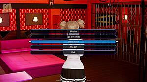 Curvy big tits anime girl in harem hotel game