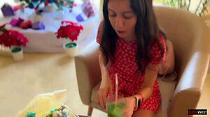 skinny teen stranger gets cum on shaved pussy after pickup