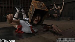 Intense Punishment for Cute Girl in Bondage Session