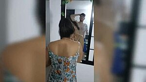 i bought a nail kit for my stepsister and she got so happy but i made her pay by sucking my big dick on video and she did it