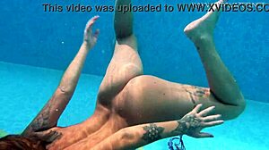 Canadian Milf Heidi Van Horny Teases with Juicy Solo Pool Play