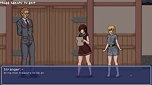 Hailey's treasure: fucking tits and anal in hentai game.