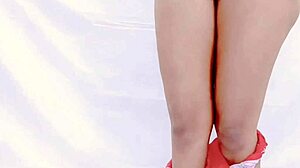 The Indian desi bhabhi bends over to finger her hot pussy and masturbate in homemade video.