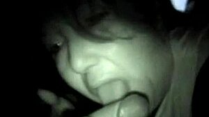 prostitute gives blowjob for 20 pounds on the road