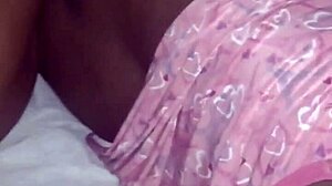 Ebony latina in lingerie takes big black cock deep in her ass