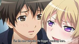 Hentai couple bangs with toys in public dress