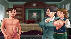 Summer time saga unc part 16: A hentai game with commentary
