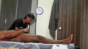 Hidden cam catches steamy happy ending massage