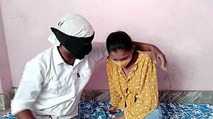 Brother bangs stepsister hard while family is in another room. Shaved pussy takes deep thrusts.