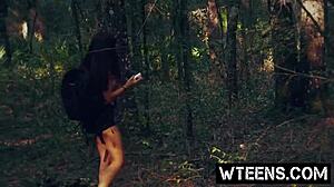 horny teen 18+ sally squirtz bound for intense fucking and handjob