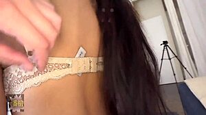 Chatting with cute 18-year-old Darcia, her fluffy huge tits in raw creampie video 😍