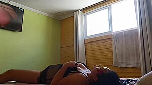 modeling lingerie and receiving a relaxing massage