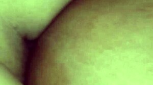 Ebony latina in lingerie takes big black cock deep in her ass