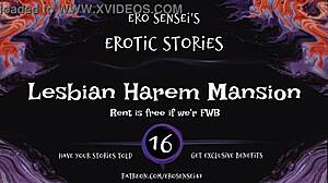 Lesbian harem mansion: Achieve orgasm with erotic audio!