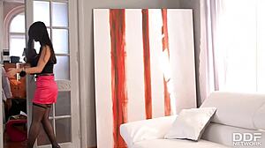 Asian Secretary Sharon Lee Takes Double Penetration Hard at Office!