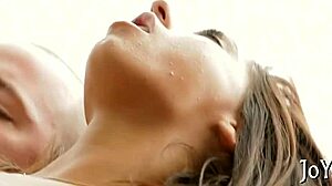 Young babe feels intense pleasure during hardcore blowjob and missionary sex.