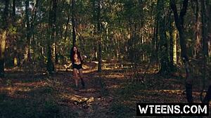 horny teen 18+ sally squirtz bound for intense fucking and handjob