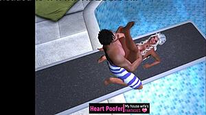 taken at the public swimming pool jumping board