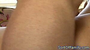 ginger stepteen riding cock and getting assfucked