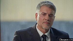 Petite 18+ Alexis rides and rims in twisted couple's game