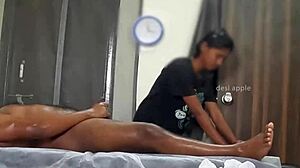Hidden cam catches steamy happy ending massage