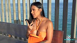 Mariana Martix Fucks Stranger Outdoors