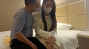 young asian girl gets quick fucked without undressing