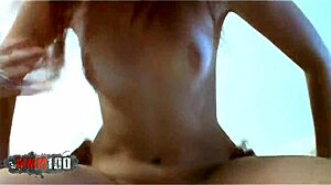 Lola Bella and Angie enjoy spanish cock with kisses and blowjobs.