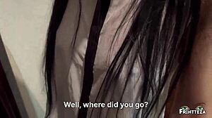 Stepmother visits her stepson for some dirty talk and fucking session