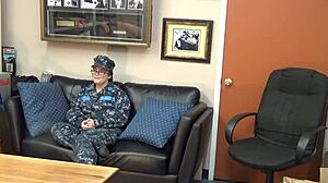 Violet Navy Casting Turns Brutal on California Sofa!