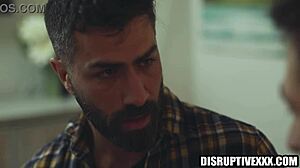 hot guy takes ex-con's big cock bareback, rimjob to anal