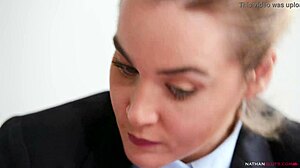 Is Valentina Ricci's Ass Ready for Christian Clay's Monster Cock in the Office Bathroom?