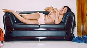 I watch Hanif and Adori in passionate amateur sex.