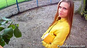 Fucking Glasses - Banged Emma on Construction Site in Teen-Porn