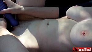 Masturbate To Orgasm In Car With Blonde Young 18+ And Old Amateurs.