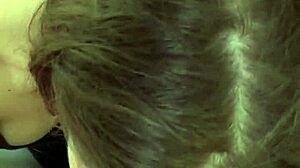 hot canadian blonde deep-throats, rims, and swallows cum