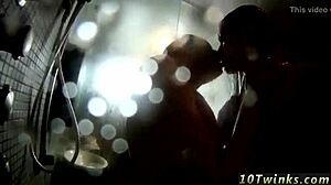 Twink Boy Enjoys Gay Sex In Bathroom With Bareback Action.