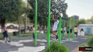 Intense Anal Sex with Stranger on Sports Ground