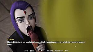 sanji swallows his own cum from raven's monster cock in this hentai parody