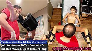 Aria Nicole gets slammed and shocked on exam table by Doctor Tampa