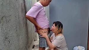 Fucking My Step Sister In Law Outdoors In Doggystyle Position With Bent Over Ass And Quickie Creampie