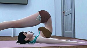 amigas se divertindo no yoga the sims 4 3d