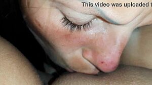 My girlfriend kissed and licked my pussy under the blanket in lesbian pov