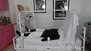 Blonde Mistress Marx Dominates Patient in Hospital CBT