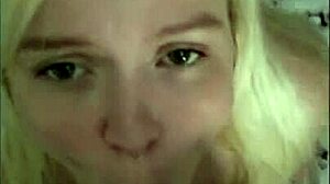 Blonde teen princessdust reveals her huge tits