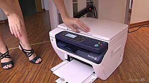 feeling so naughty, debella the blonde coed masturbates naked at work with shaved pussy