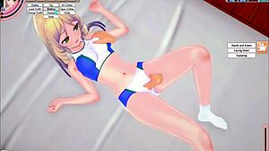 Koikatsu schoolgirl in 3d anime hentai at the infirmary game