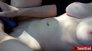 Masturbate To Orgasm In Car With Blonde Young 18+ And Old Amateurs.
