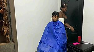 latina gay stud gets a haircut and ends up banging stylist hard